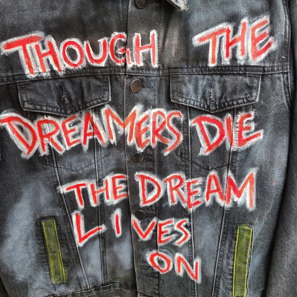 *SOLD*1of1 Iron maiden denim jacket - Picture 4 of 4